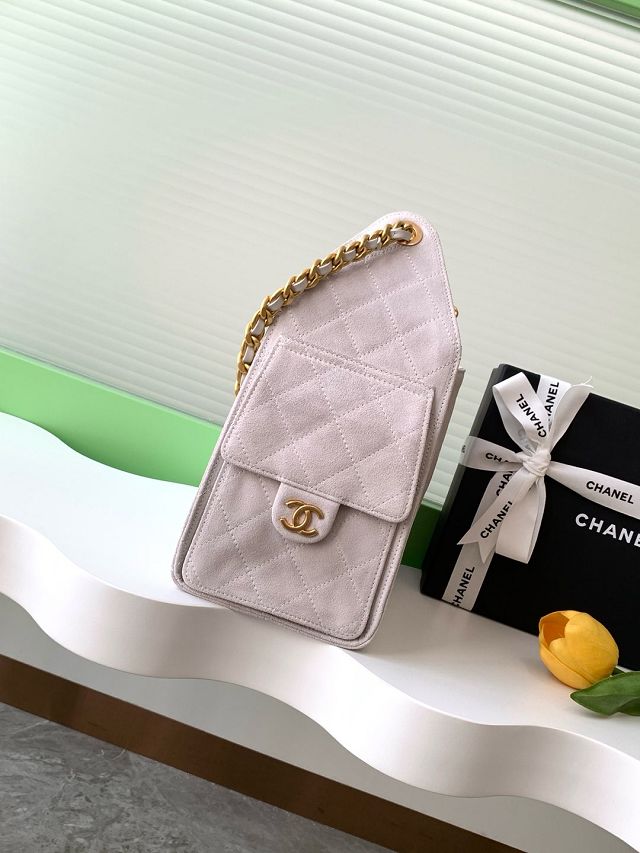 CC original suede 25 small handbag AS5293 light grey