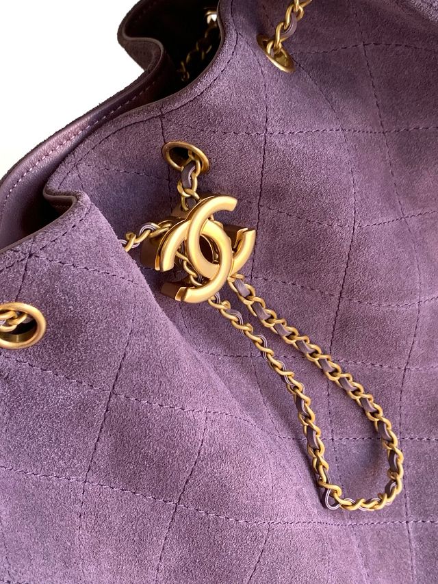 CC original suede 25 medium handbag AS5311 purple