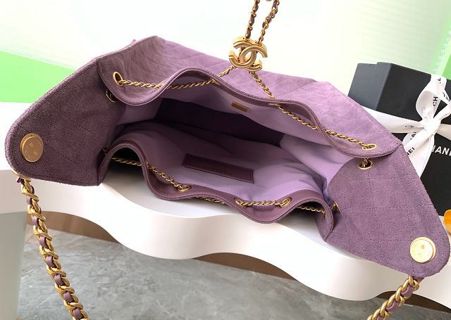 CC original suede 25 medium handbag AS5311 purple