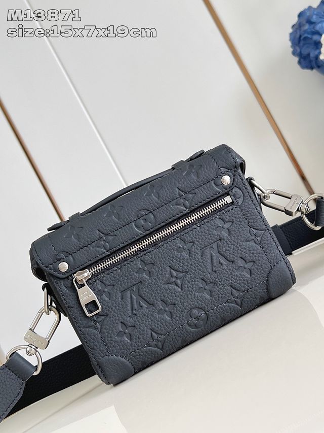 Louis vuitton original calfskin soul trunk M13871 black