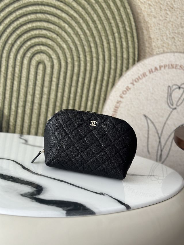 CC original grained calfskin pouch A31102 black