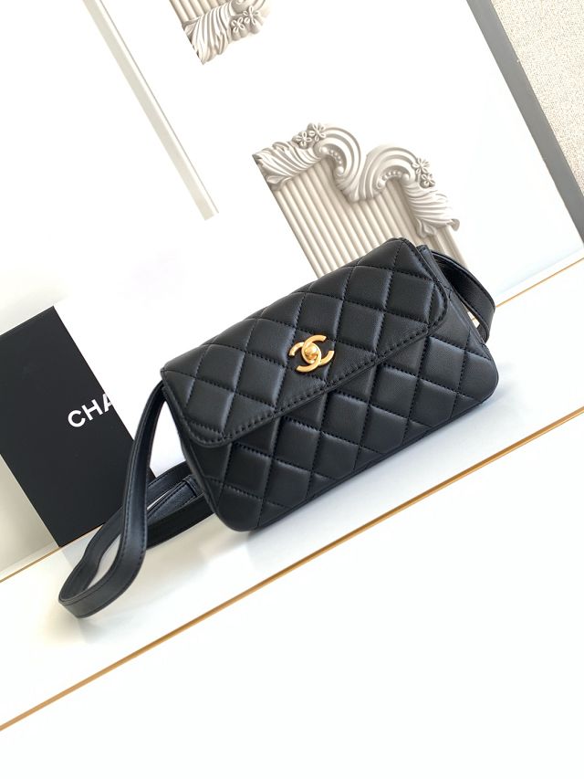 CC original calfskin flap phone holder AP4677 black