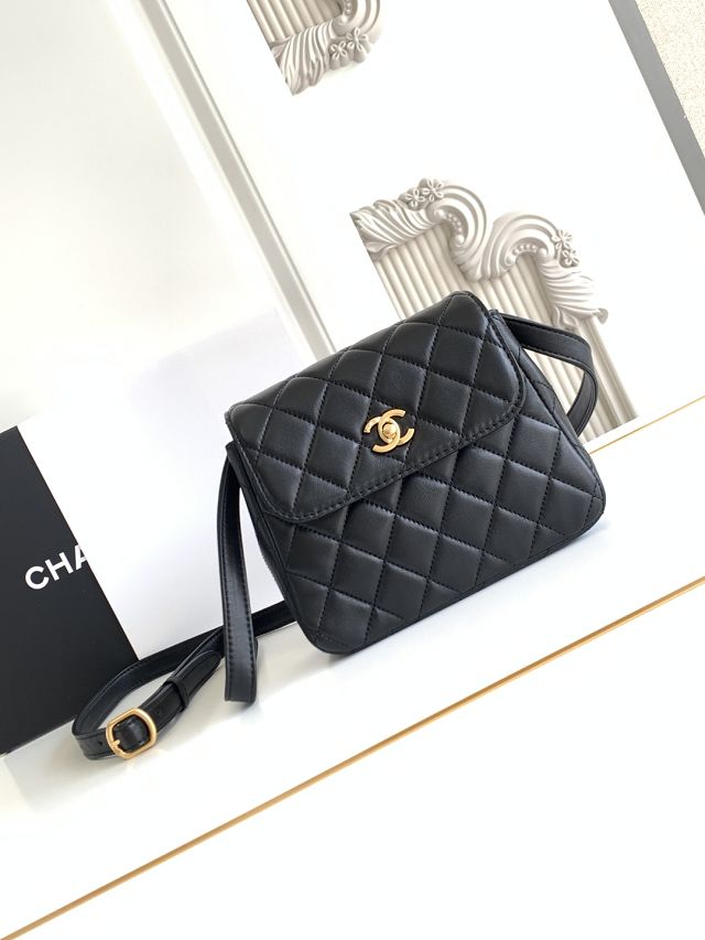 CC original calfskin flap phone holder AP4679 black