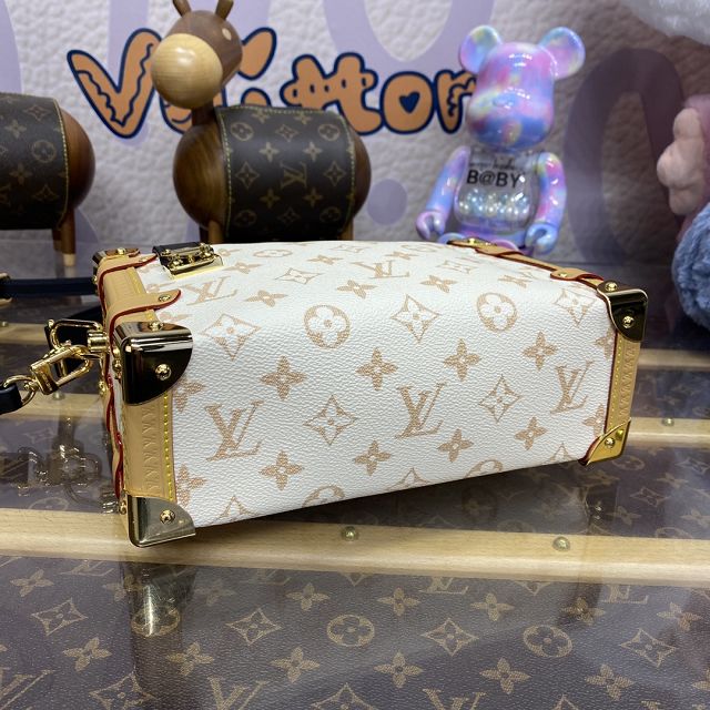 Louis vuitton original canvas side trunk M46907 black