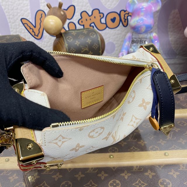 Louis vuitton original canvas side trunk M46907 black