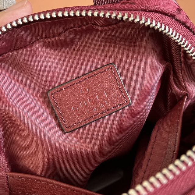 GG original nylon nexus mini slingbag 834274 bordeaux