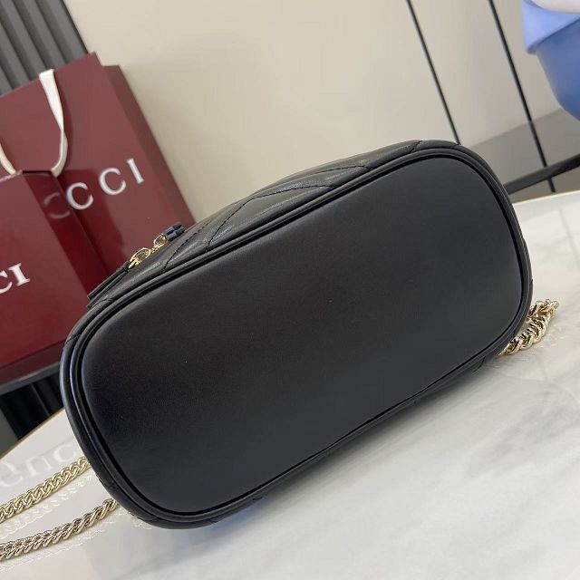 GG original calfskin marmont mini vanity bag 837455 black