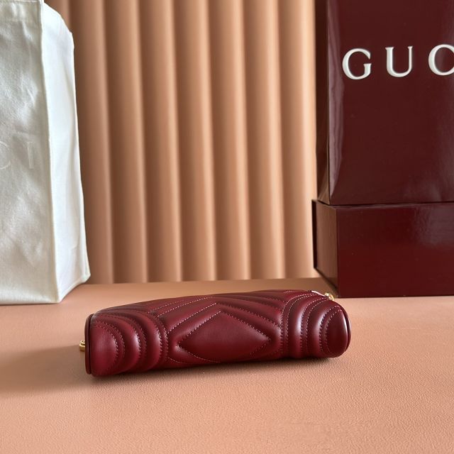 GG original calfskin marmont small shoulder bag 847589 bordeaux