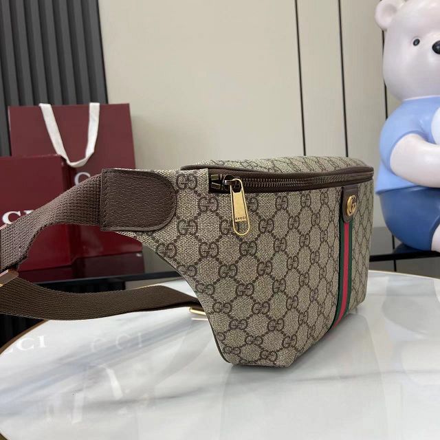 GG original fabric belt bag 839104 brown