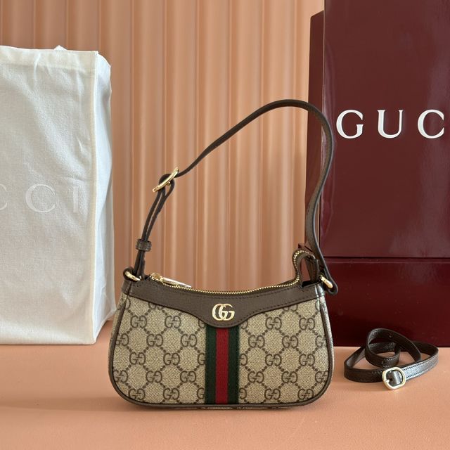 GG original fabric ophidia mini shoulder bag 838465 brown