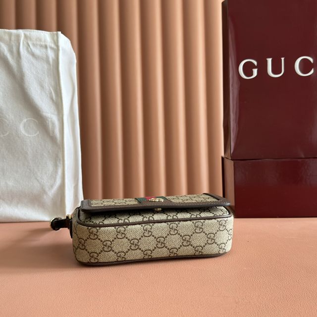 GG original fabric ophidia mini shoulder bag 838471 brown