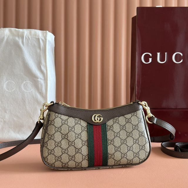 GG original fabric ophidia small shoulder bag 841341 brown