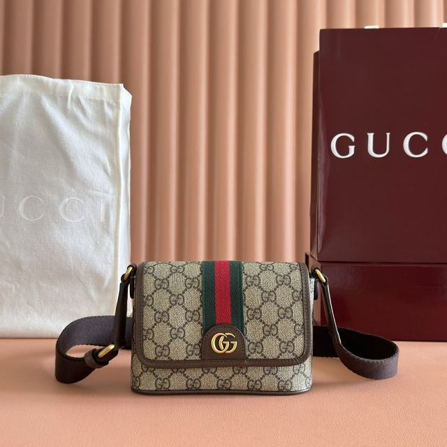 GG original fabric ophidia mini bag 838599 brown
