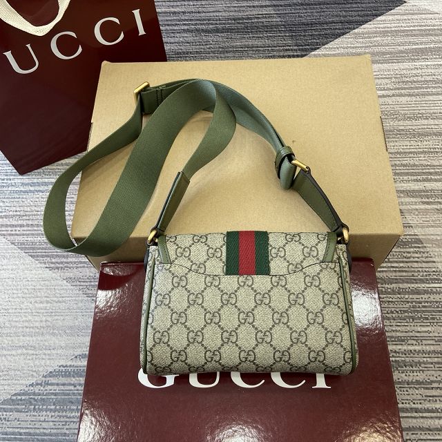 GG original fabric ophidia mini bag 838599 green