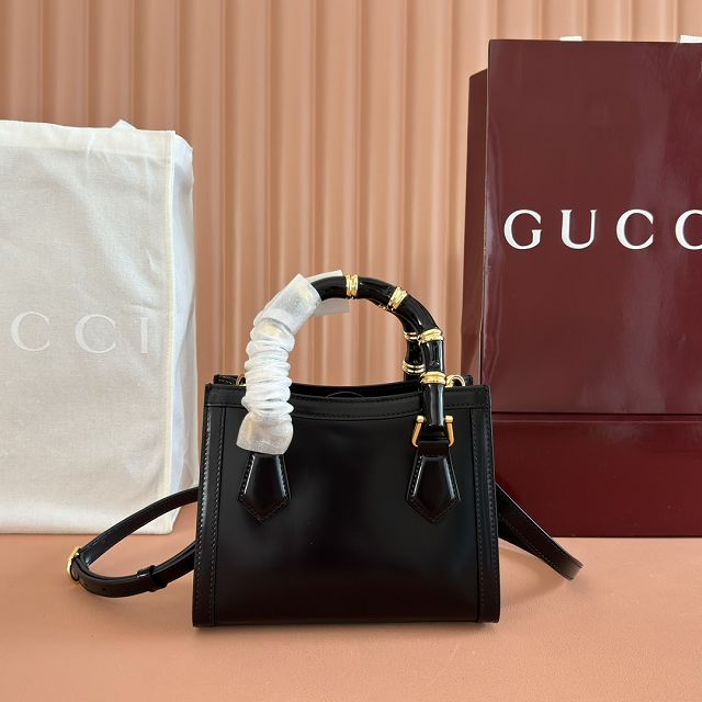 GG original calfskin diana small tote bag 832936 black