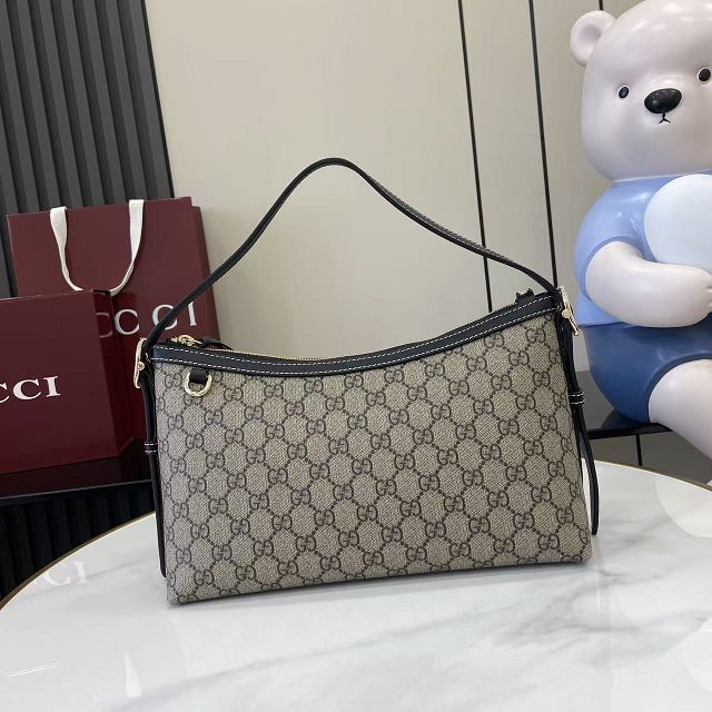 GG original fabric emblem medium shoulder bag 847449 black