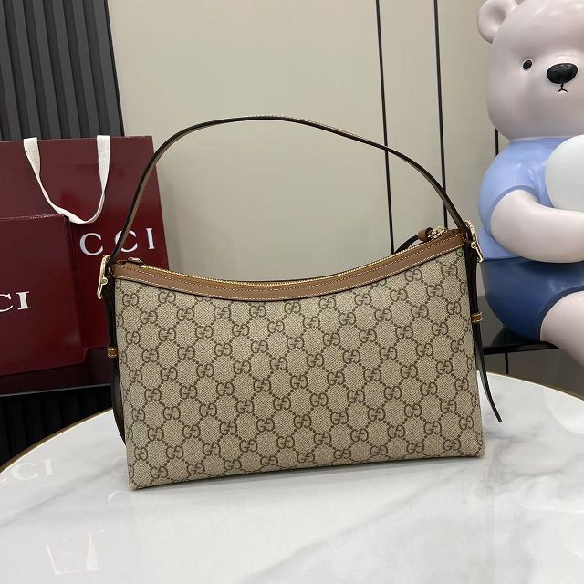 GG original fabric emblem medium shoulder bag 847449 brown