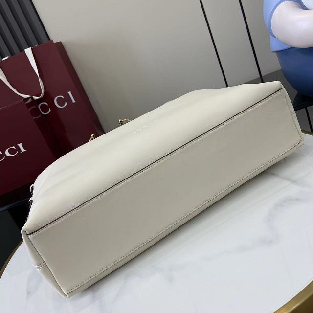 GG original calfskin beatrix large tote bag 850546 white