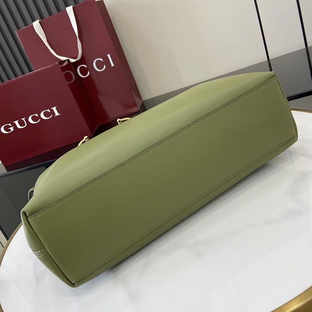 GG original calfskin beatrix medium tote bag 850926 green