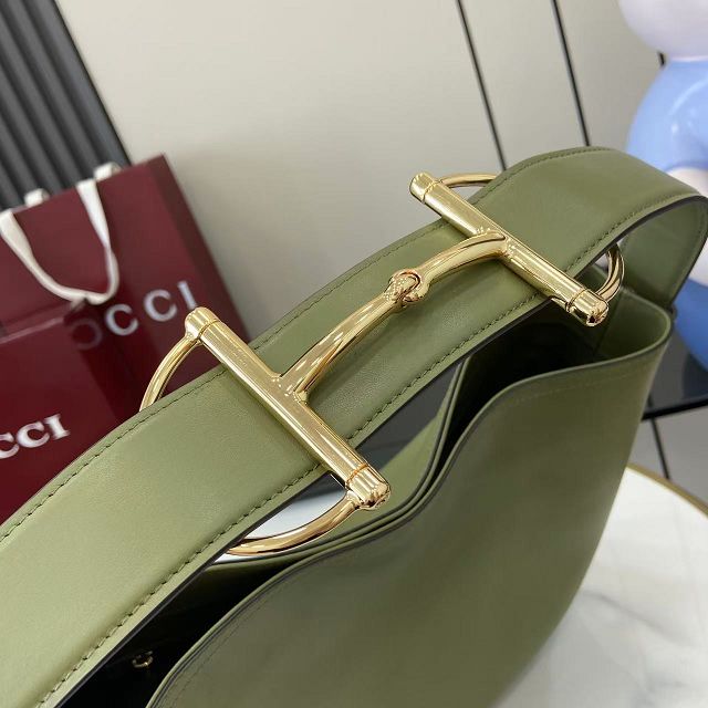 GG original calfskin beatrix medium tote bag 850926 green