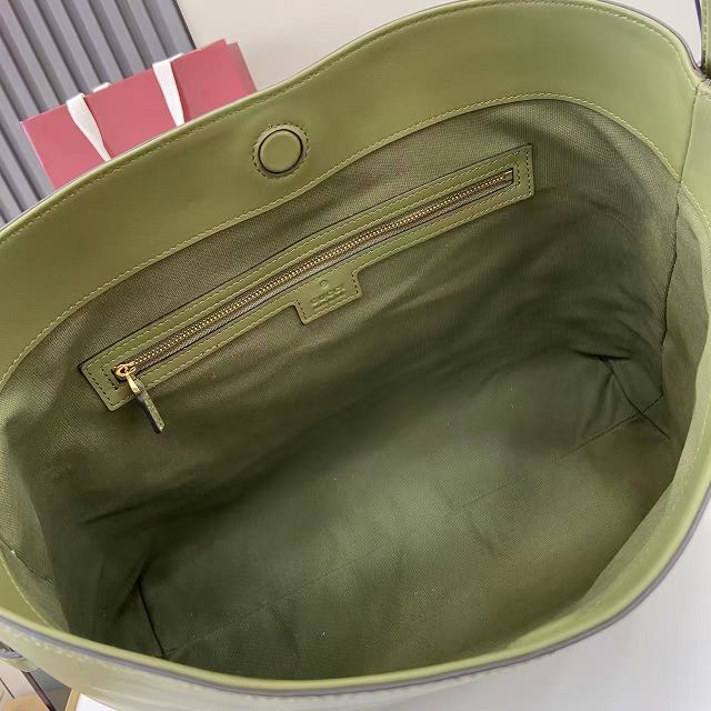 GG original calfskin beatrix medium tote bag 850926 green