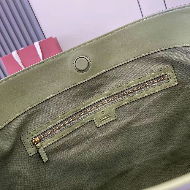GG original calfskin beatrix medium tote bag 850926 green
