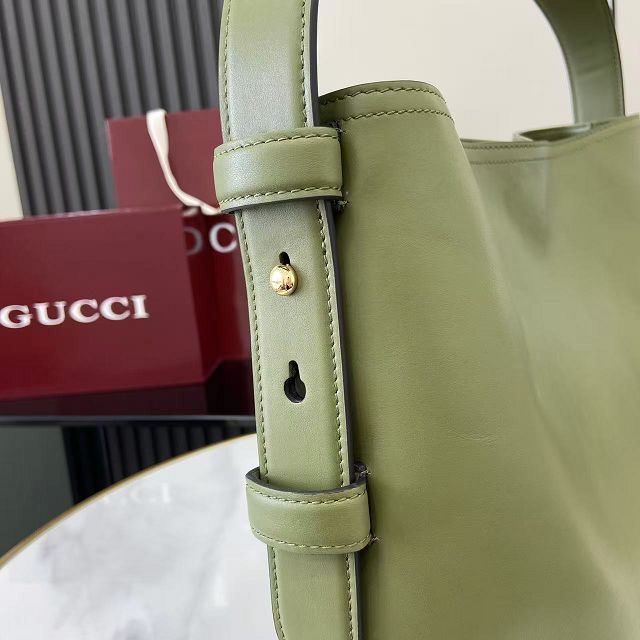 GG original calfskin beatrix medium tote bag 850926 green