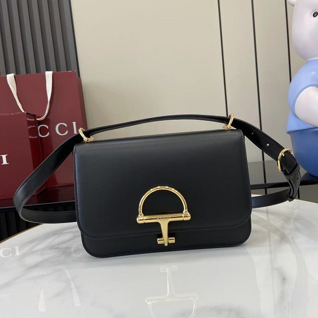 GG original calfskin siena small shoulder bag 846705 black