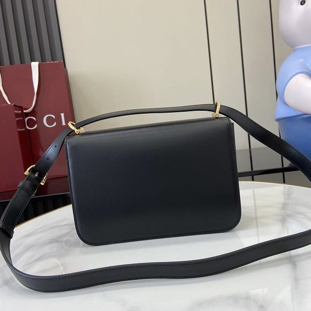 GG original calfskin siena small shoulder bag 846705 black