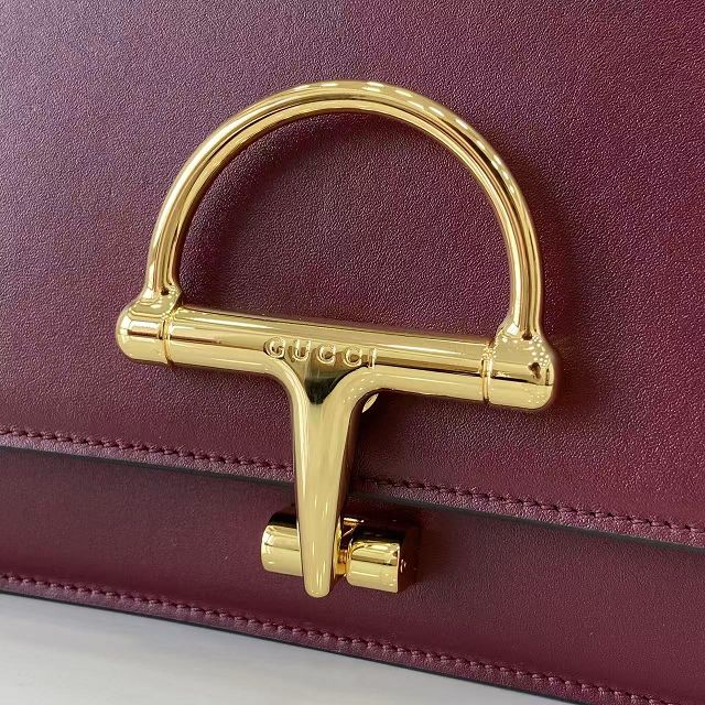 GG original calfskin siena small shoulder bag 846705 bordeaux