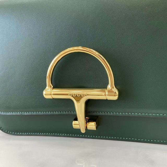 GG original calfskin siena small shoulder bag 846705 green