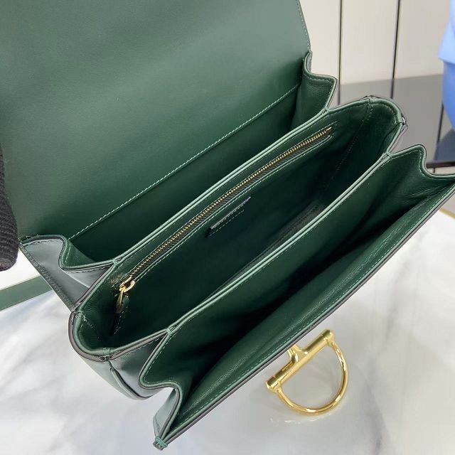 GG original calfskin siena small shoulder bag 846705 green