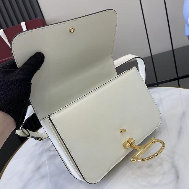 GG original calfskin siena small shoulder bag 846705 white