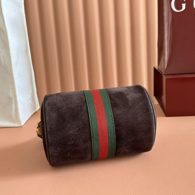 GG original suede ophidia mini bag 846869 dark brown