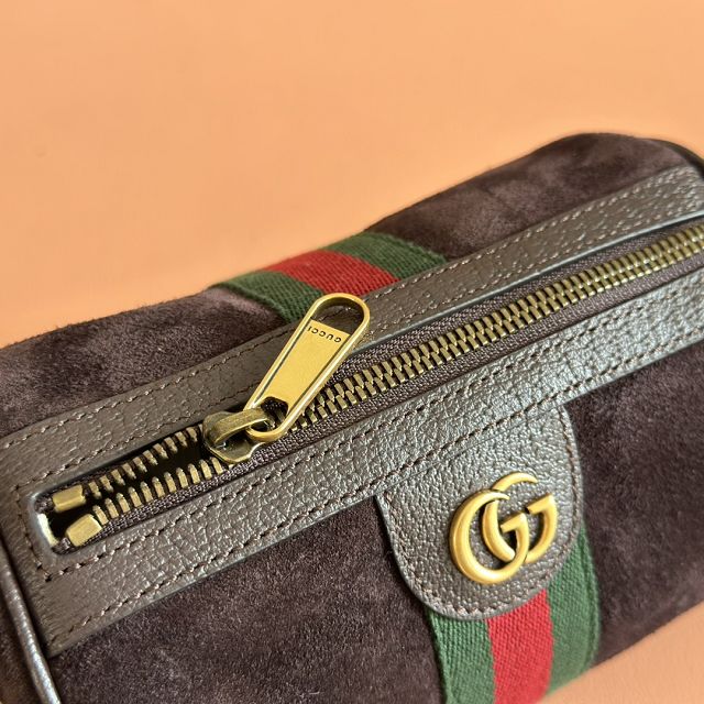 GG original suede ophidia mini bag 846869 dark brown