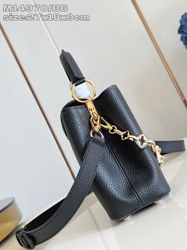 Louis vuitton original calfskin capucines BB handbag M14970 brown