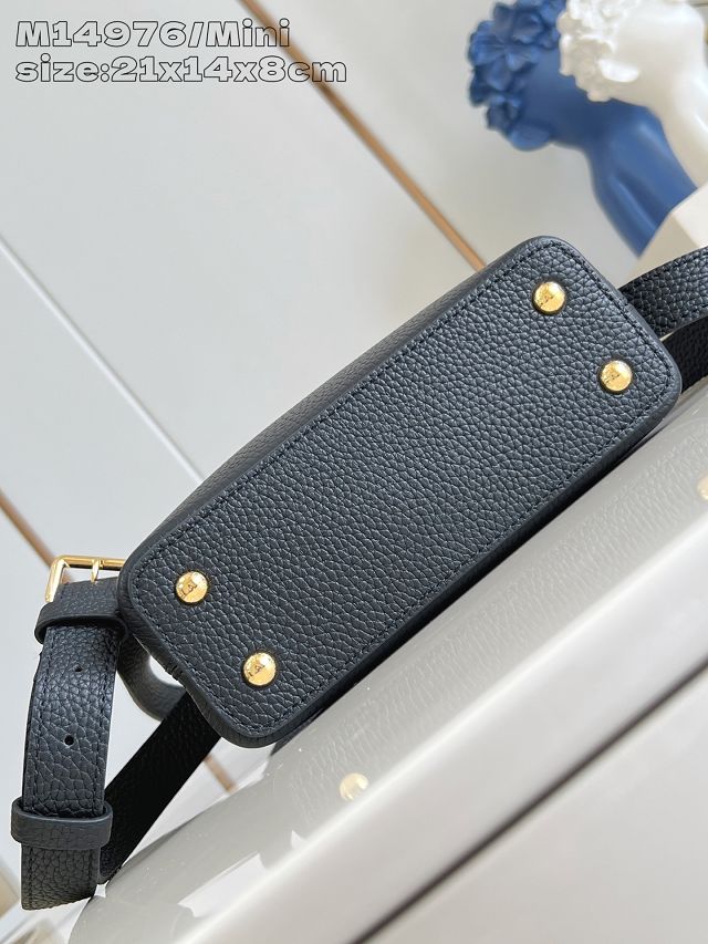 Louis vuitton original calfskin capucines BB handbag M14971 black