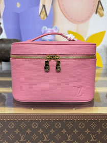 Louis vuitton original epi leather mini nice cosmetic case M46766 pink