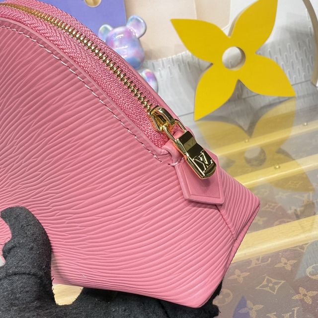 Louis vuitton original epi leather pochette cosmetique M15197 pink