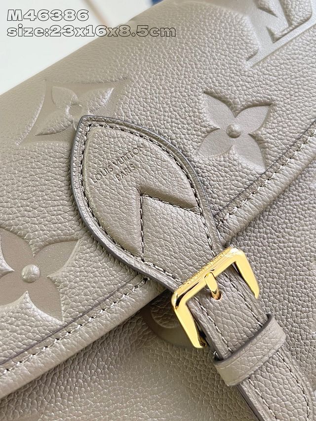 Louis vuitton original calfskin diane satchel M15049 smoke