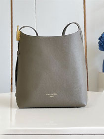 Louis vuitton original calfskin low key hobo handbag PM M15205 smoke