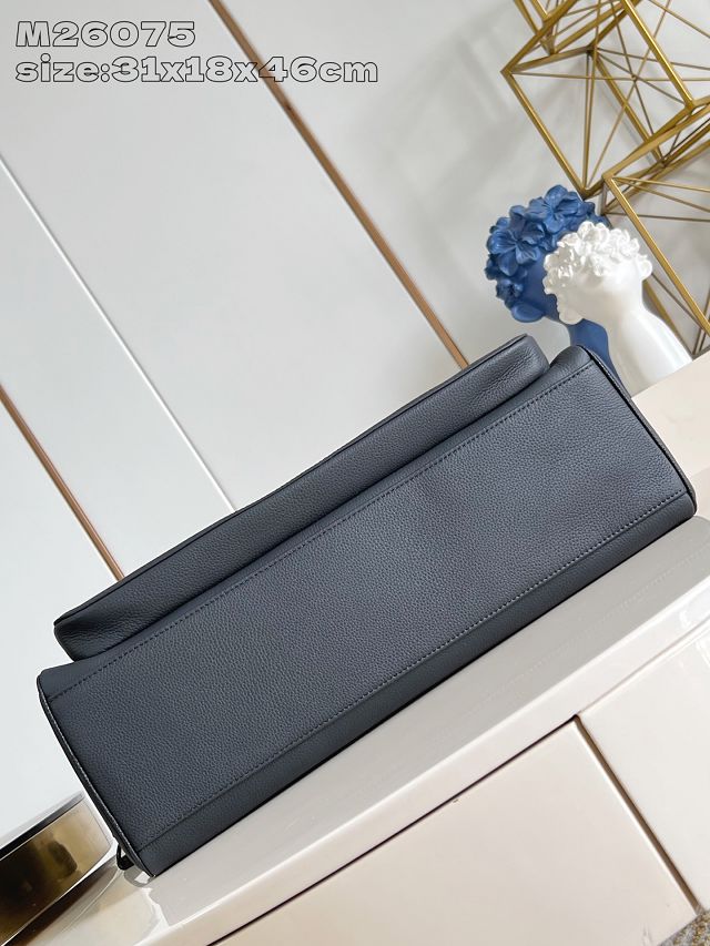 Louis vuitton original calfskin weekender bag M26075 black