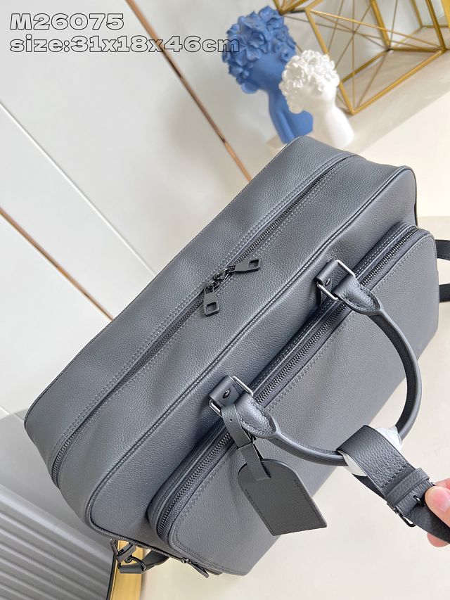 Louis vuitton original calfskin weekender bag M26075 black