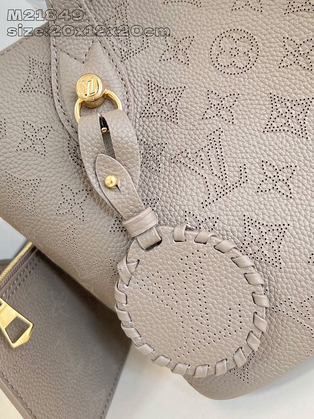 Louis vuitton original mahina calfskin blossom pm tote M25861 smoke