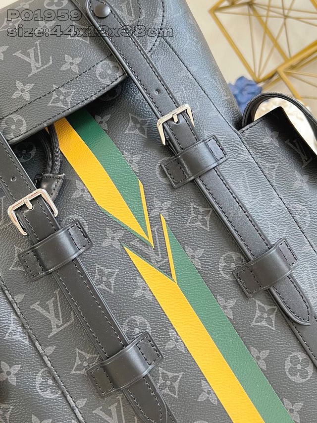 Louis vuitton original monogram eclipse christopher backpack MM P01959 