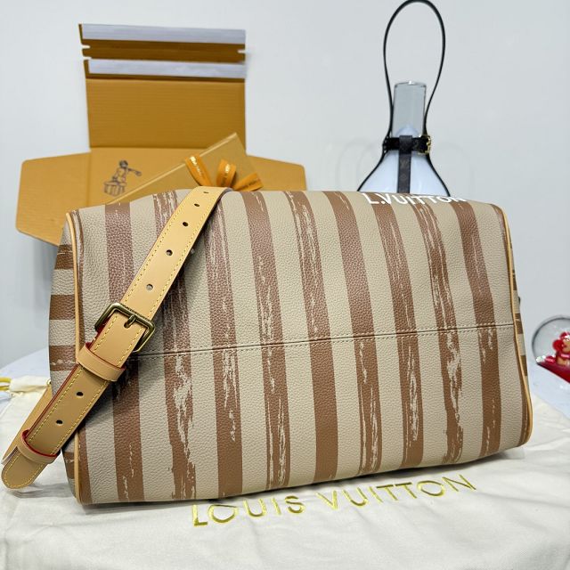 Louis vuitton original soft calfskin speedy P9 40 M24422 apricot