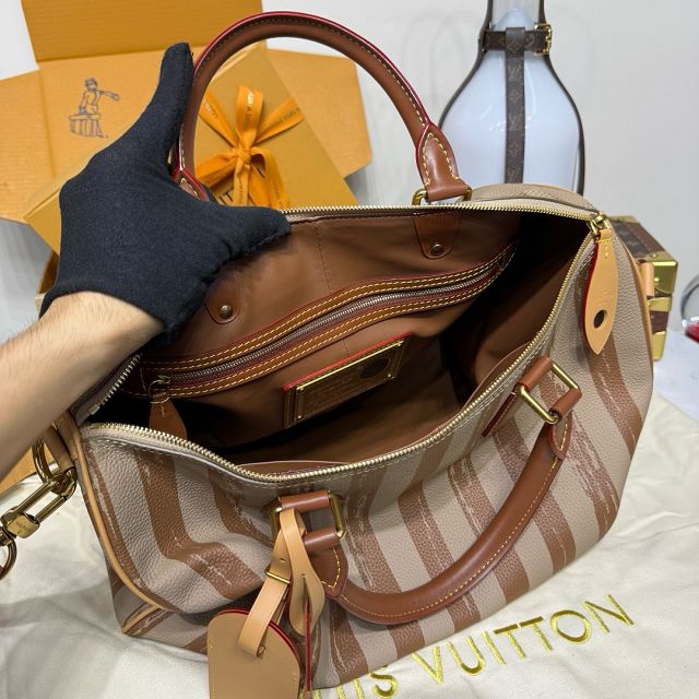 Louis vuitton original soft calfskin speedy P9 40 M24422 apricot
