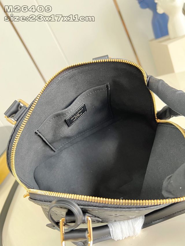 Louis vuitton original calfskin alma BB handbag M26409 black