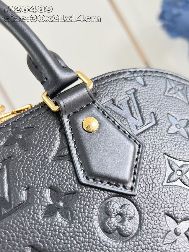Louis vuitton original calfskin alma pm handbag M26489 black