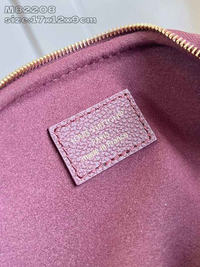 Louis vuitton original calfskin mini bumbag M25905 garnet